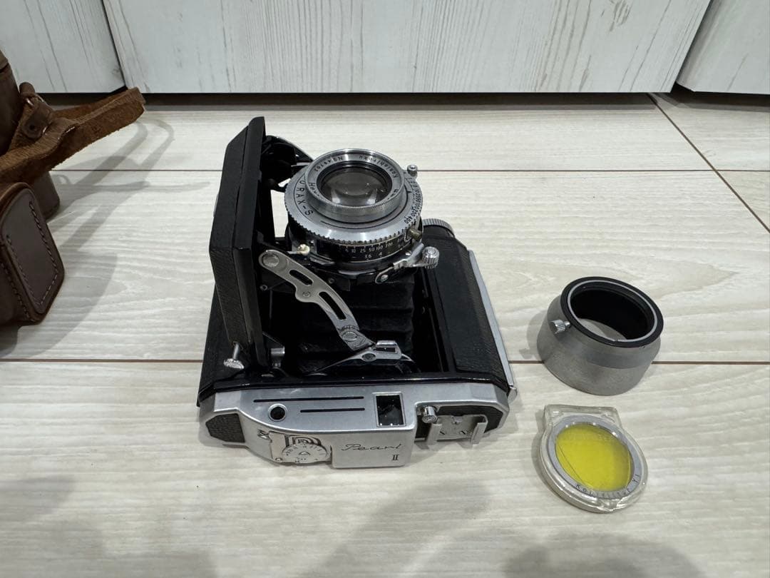 konica コニカ 小西六 Pearl II 革ケース付き