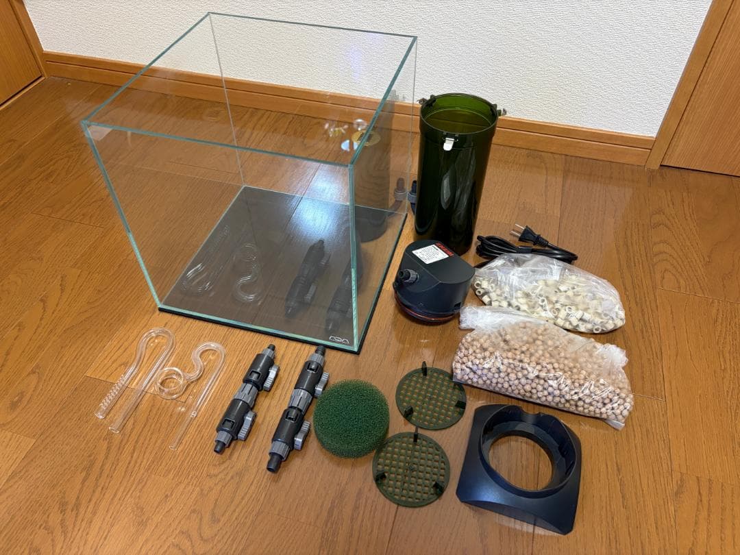 morizoADA ガラス水槽 ３０㎝キューブ　セット