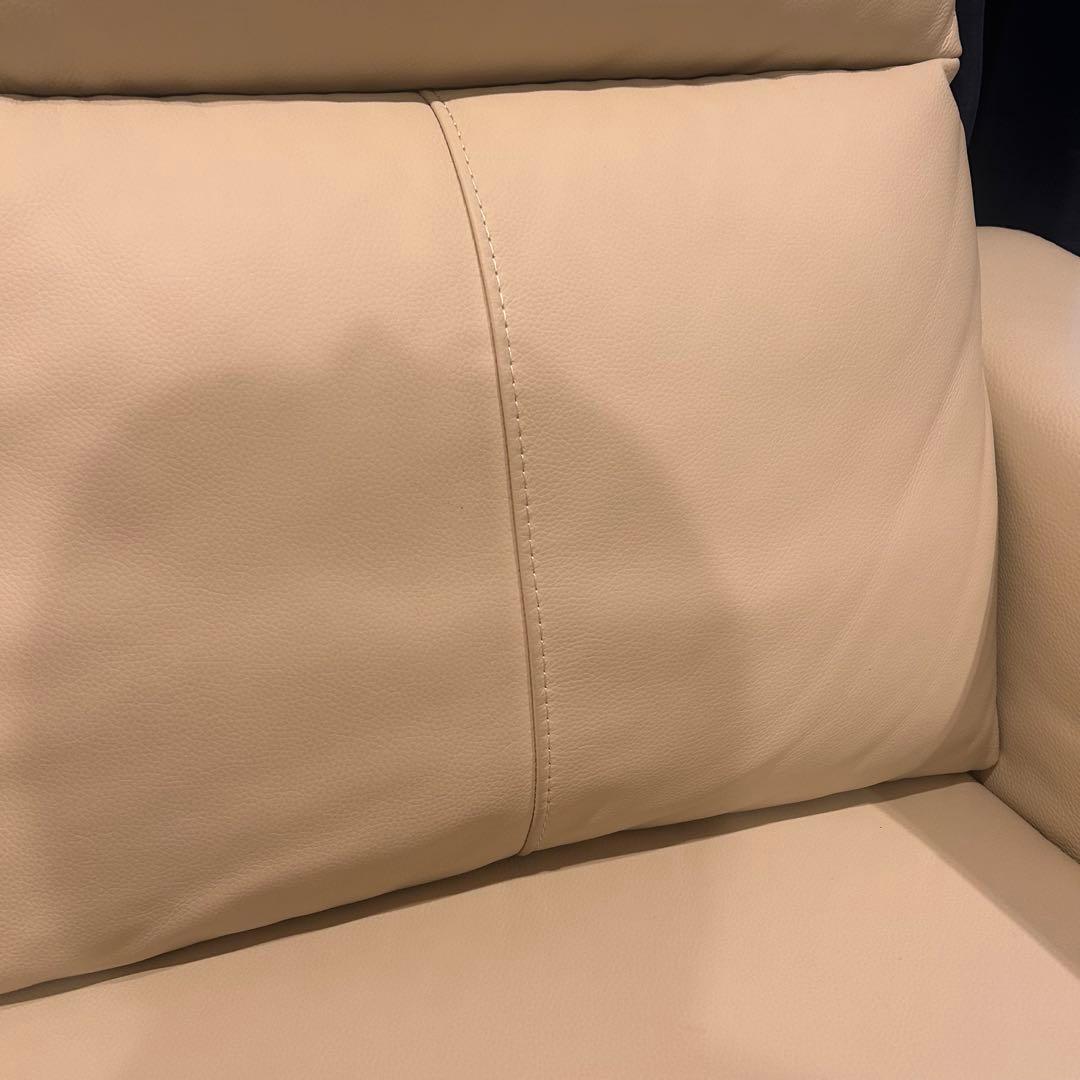 ✨美品✨ニトリ　アイボリー 電動リクライニングソファ