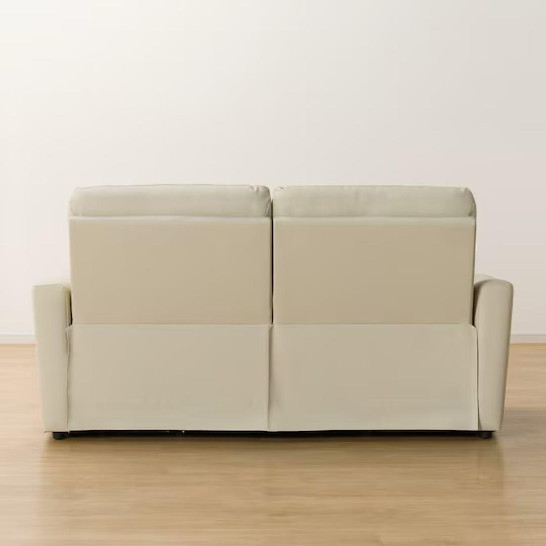 ✨美品✨ニトリ　アイボリー 電動リクライニングソファ