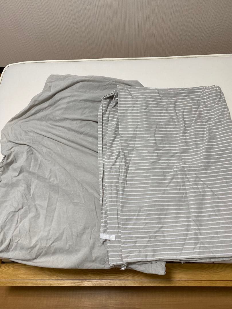 無印良品 オーク材シングルサイズ 引き出し付きベットフレーム 布団カバー付き