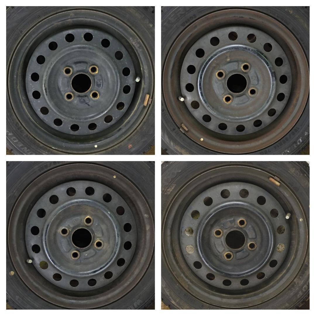 298 DUNLOP WM02 155/65R14 2022年製 スタッドレス