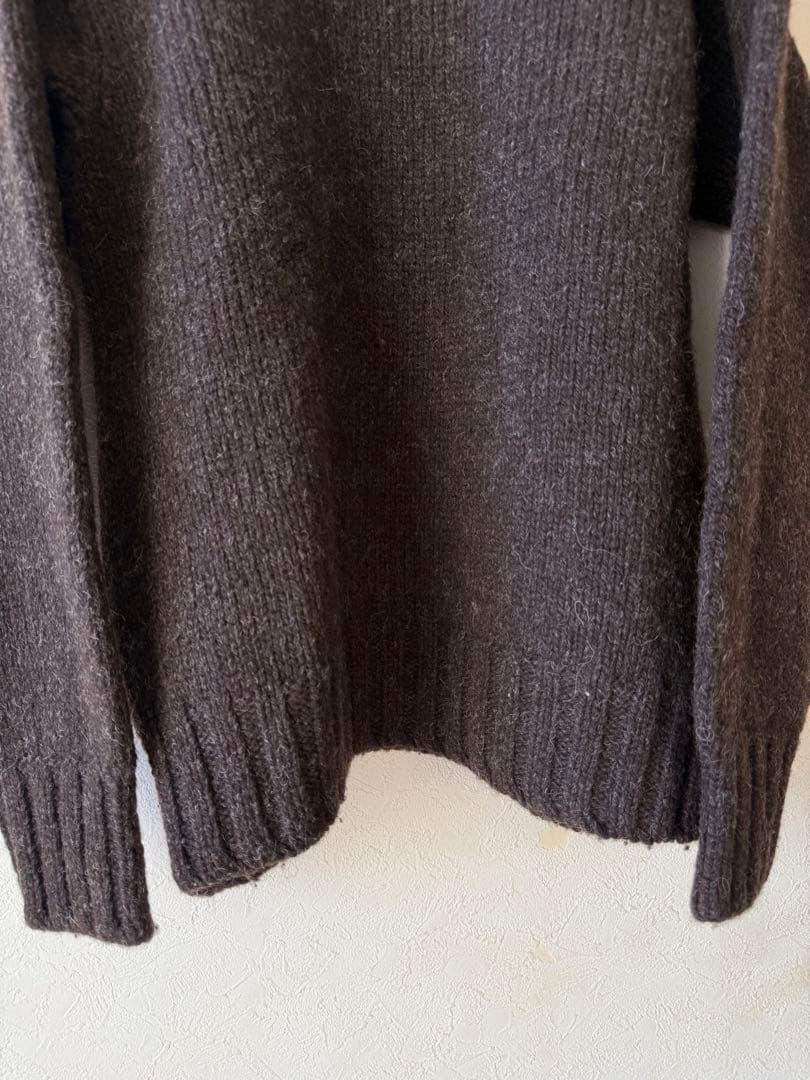 アナトミカ　3ply タートルネック　ハンドニットセーター　ジャミーソンズ製