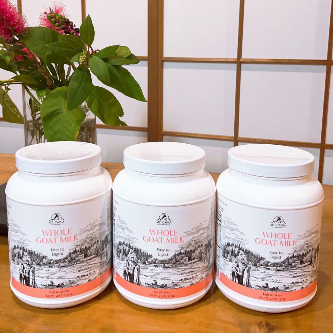 新品未開封 MT. CAPRA グラスフェッド ヤギ粉ミルク 1.13kg✖︎3本