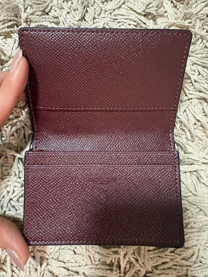 COACH 新品　レザー名刺入れ ベージュ