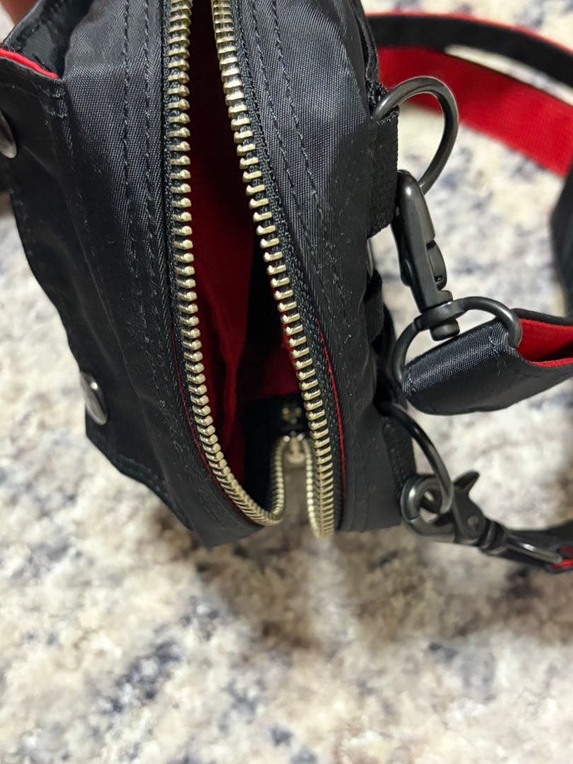 超美品 PORTER ブラック ショルダーバッグ ポーター