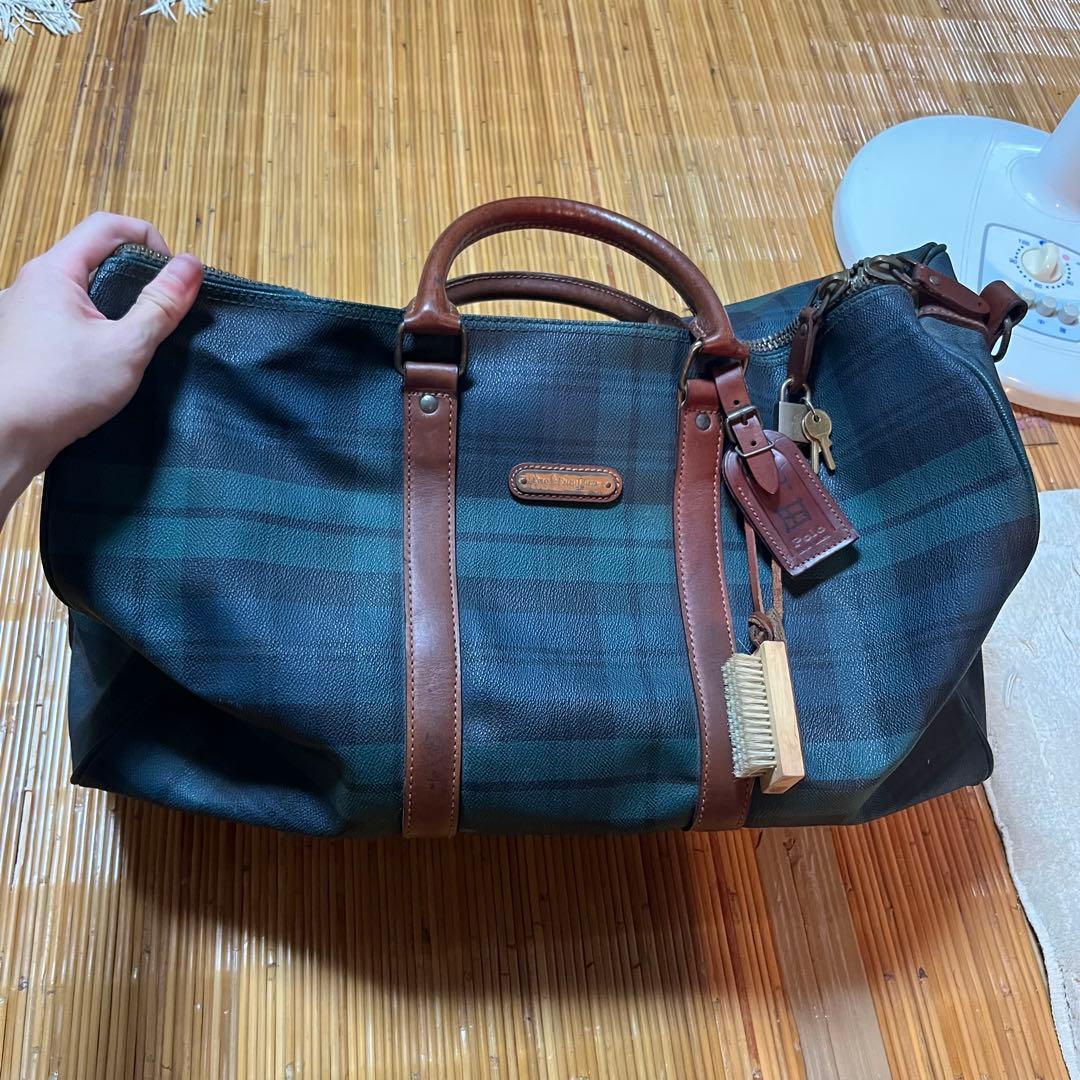 RALPH LAUREN ラルフローレン ボストンバッグ 2way チェック