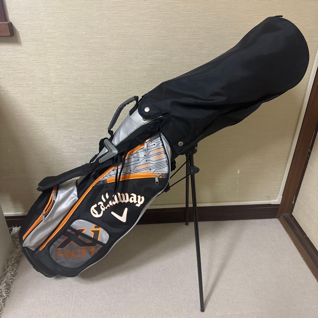 ジュニアキャディバッグセット 子供ゴルフキャロウェイ美品