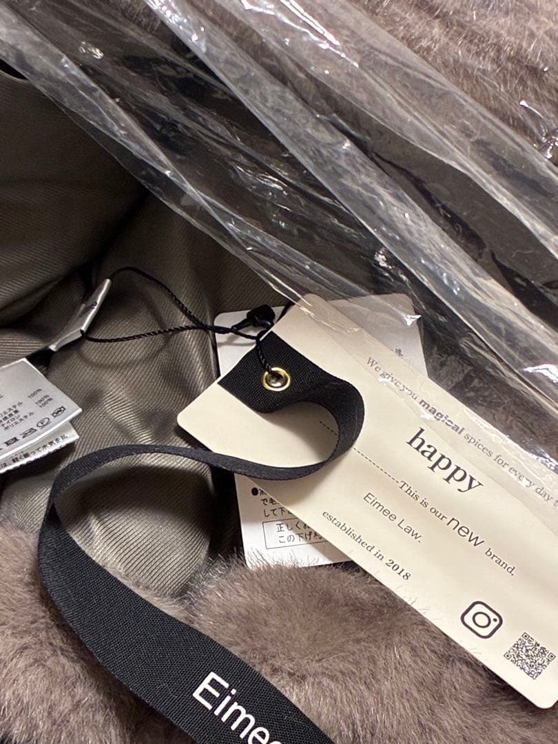 新品 エイミーロウEimee Lawミンクファー スタンドネックショートコート