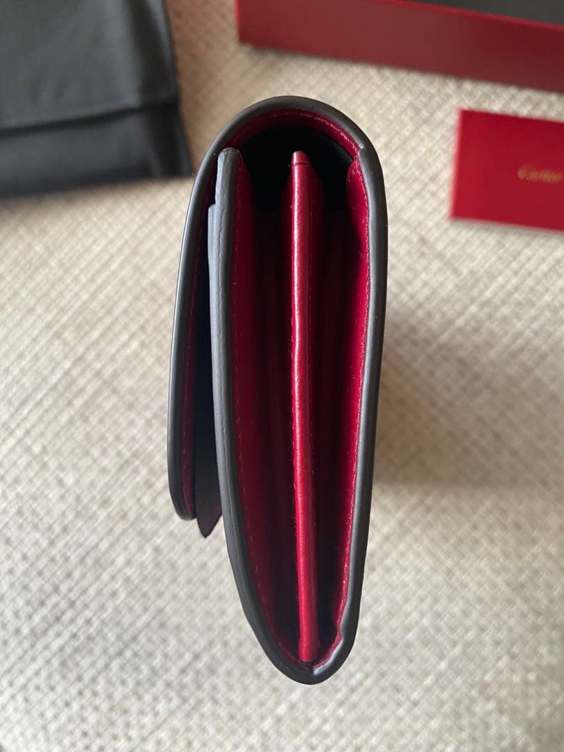 【新品】カルティエ　長財布　赤　C de Cartier ウォレット 24SS