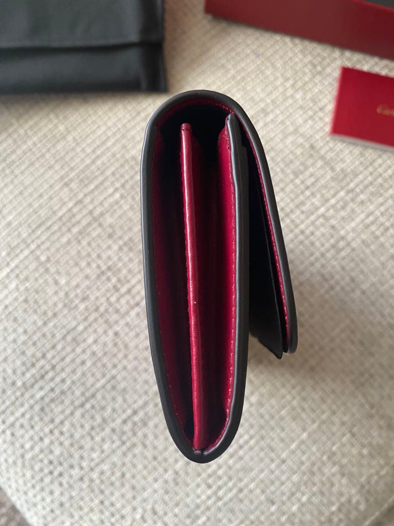 【新品】カルティエ　長財布　赤　C de Cartier ウォレット 24SS