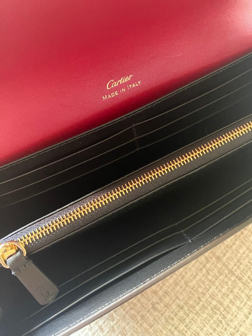 【新品】カルティエ　長財布　赤　C de Cartier ウォレット 24SS