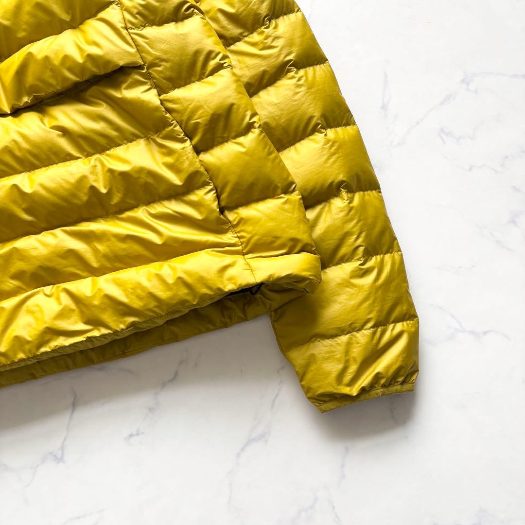 パタゴニア ダウンセーターフーディプルオーバー GOOUT表紙 イエロー L