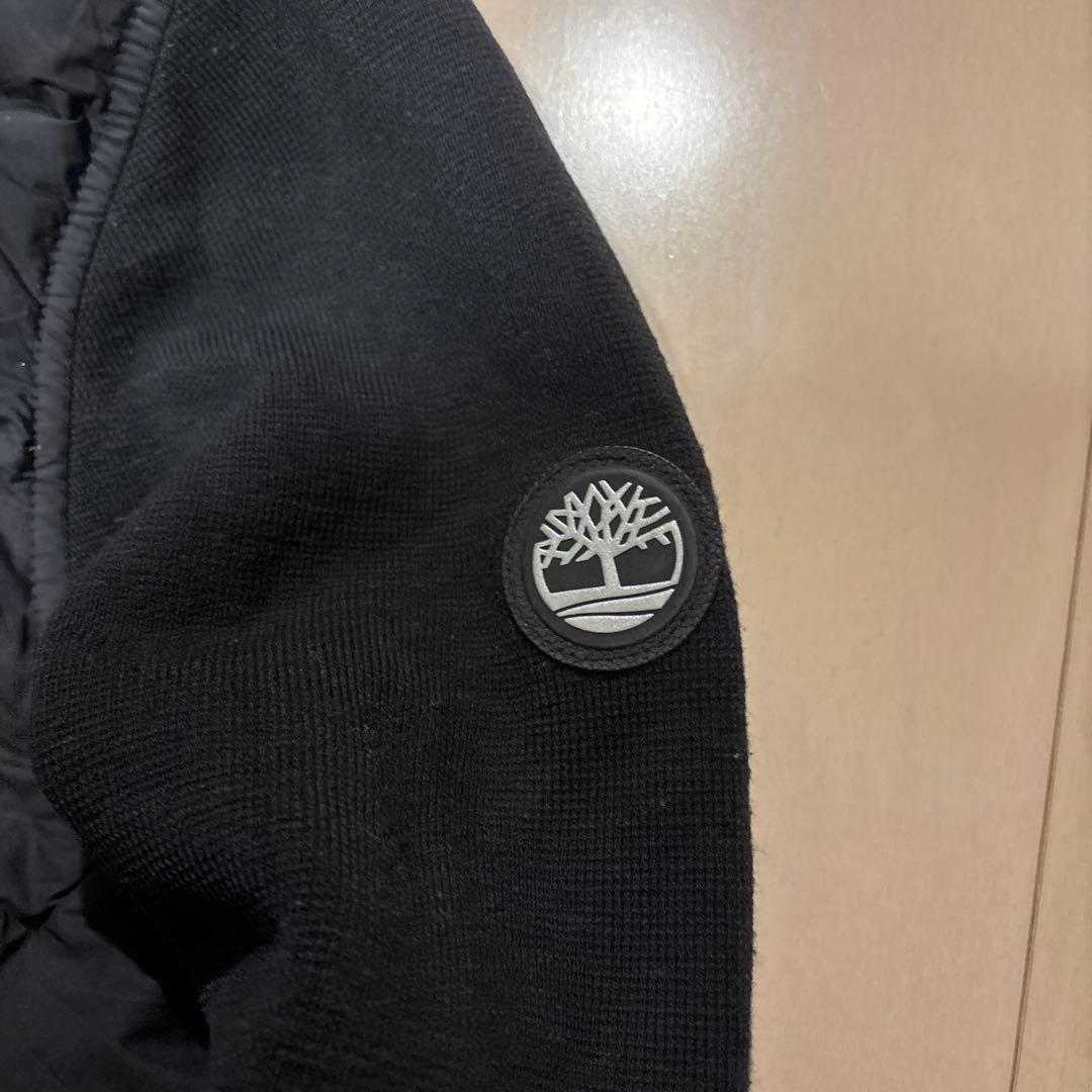 Timberland ブラック ハイブリッドダウンジャケット