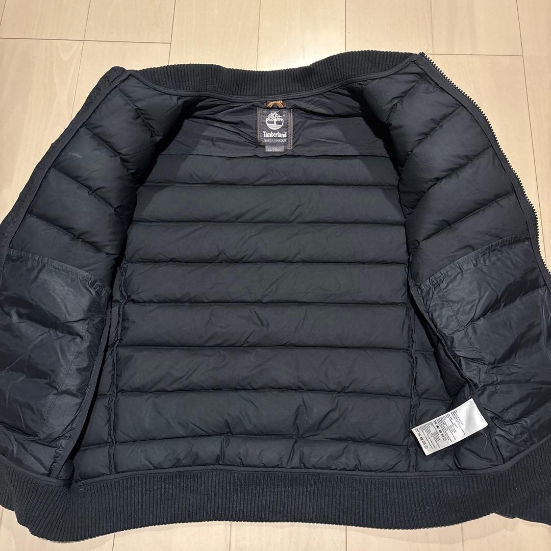 Timberland ブラック ハイブリッドダウンジャケット