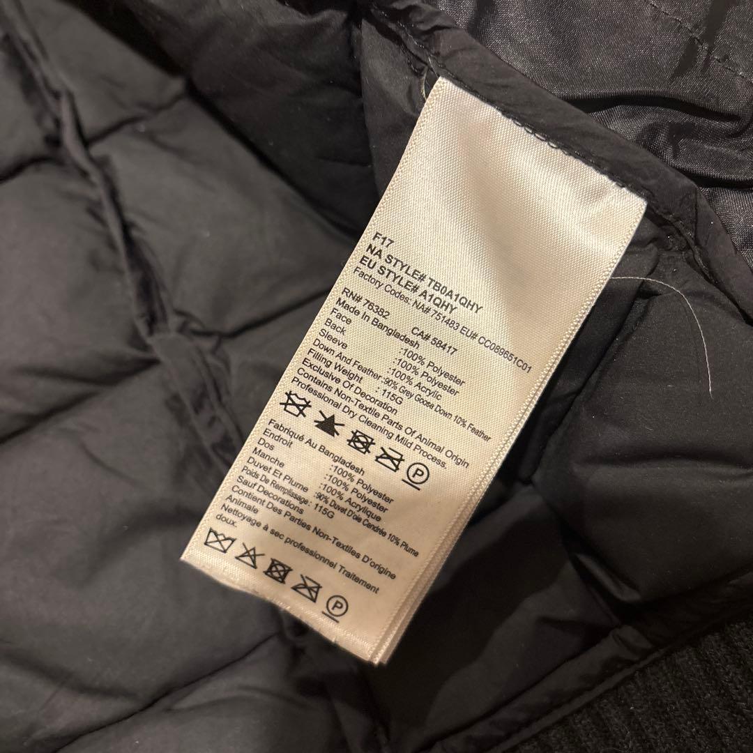 Timberland ブラック ハイブリッドダウンジャケット