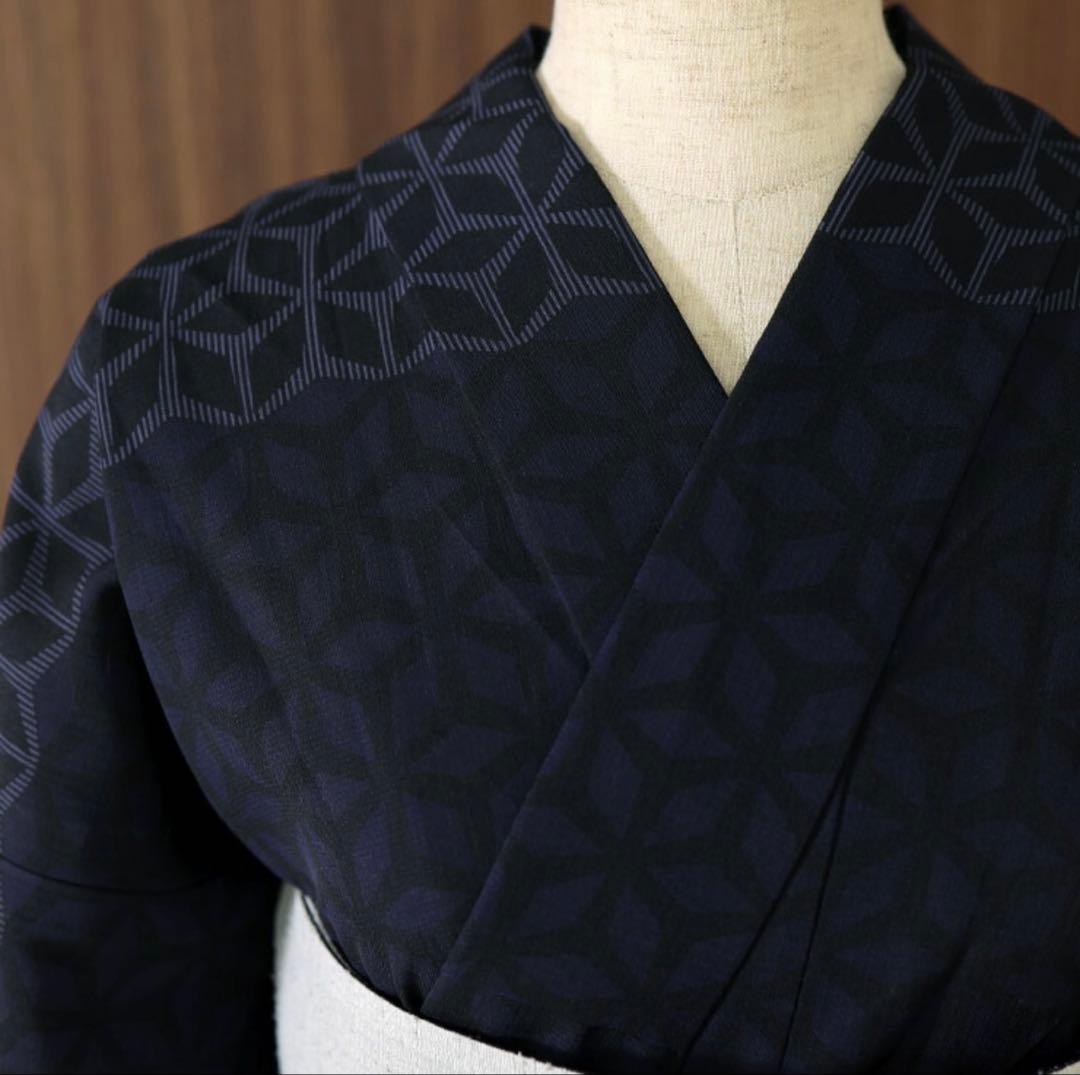 ち*マ様 撫松庵 セオアルファ セオα 浴衣 洗える着物 既製品 麻の葉