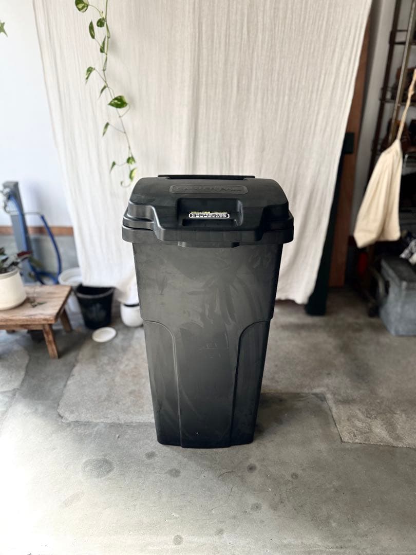 新品未使用RISUキャスターペール90C2ブラック黒90L業務用日本製ゴミ箱