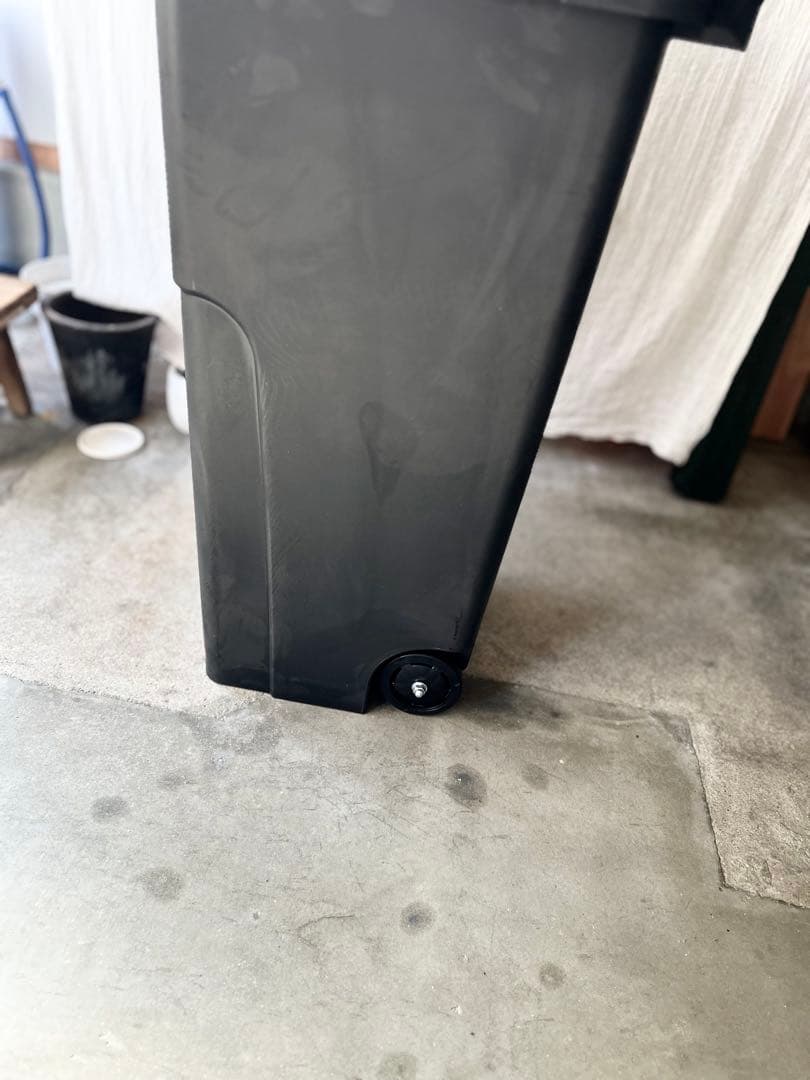 新品未使用RISUキャスターペール90C2ブラック黒90L業務用日本製ゴミ箱