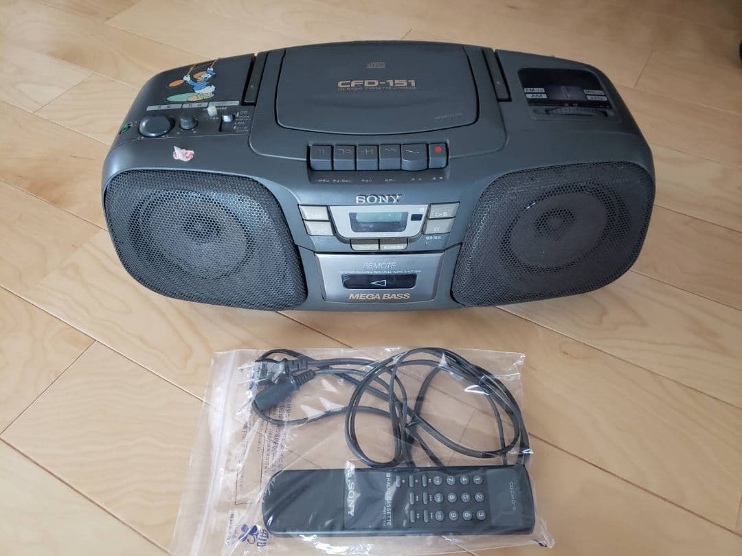 【ラジカセ】テープ/ラジオのみ SONY CFD-151(ジャンク品)