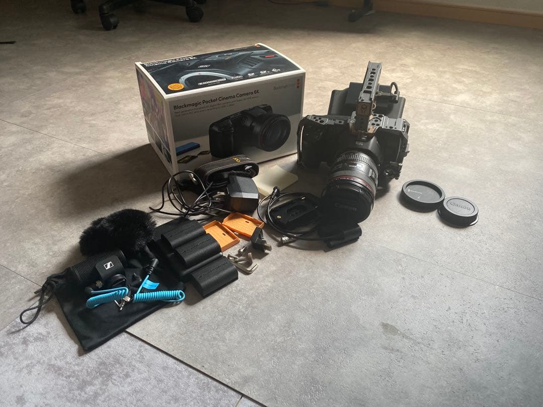 BMPCC6K、レンズ、リグ、マイク、1TB SSD等のセット
