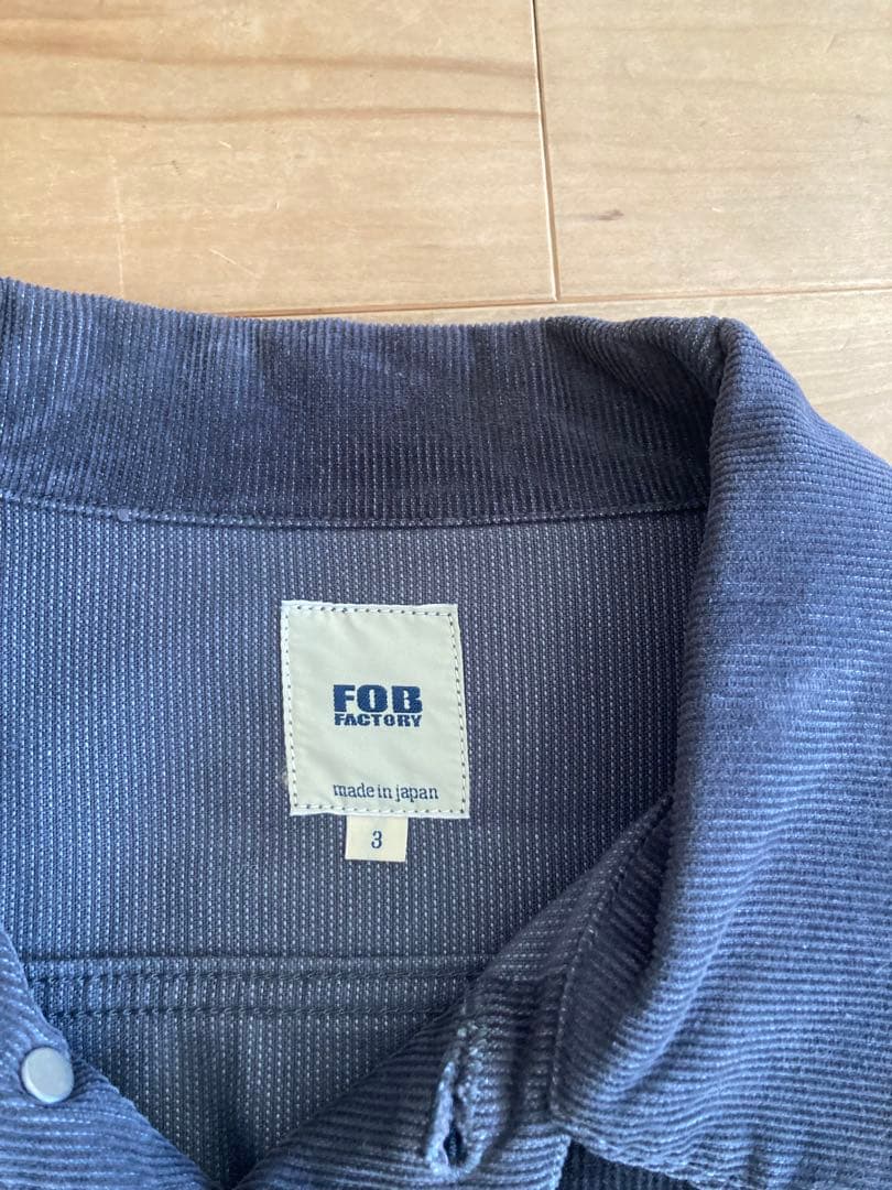 FOB FACTORY 2ndタイプ　コーデュロイジャケット チャコール