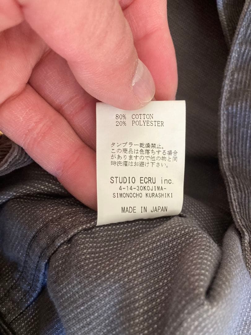 FOB FACTORY 2ndタイプ　コーデュロイジャケット チャコール