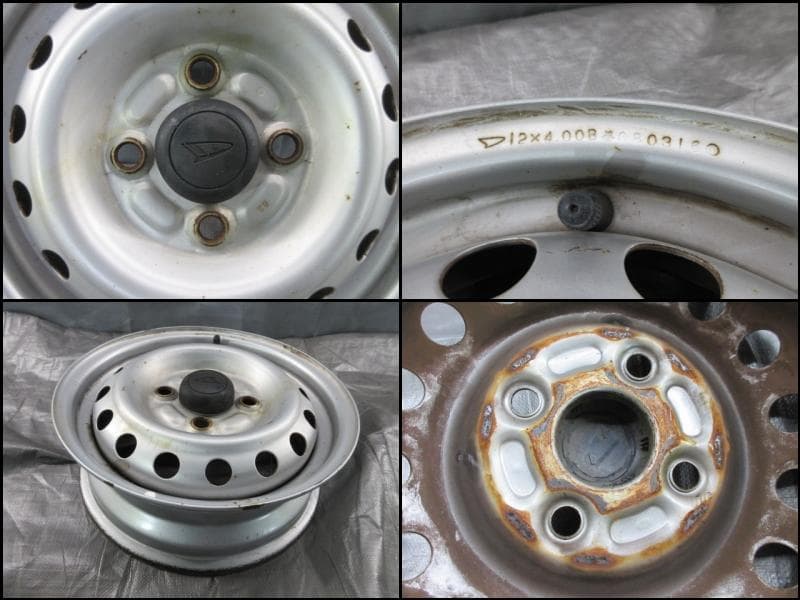 ダイハツ純正ホイール　12×4.00B　4H/100　4本　ハイゼット