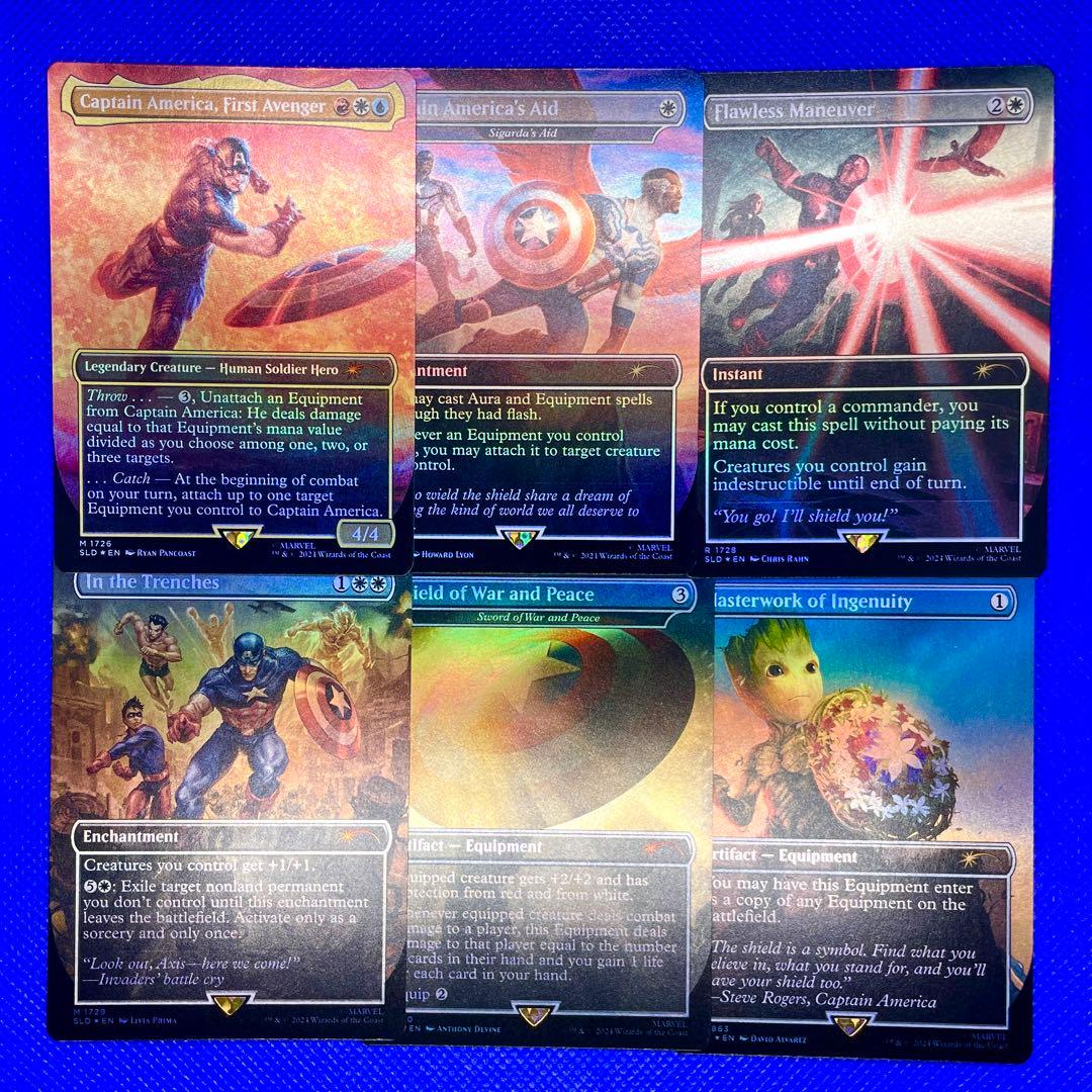 【Foil】Secret Lair Captain America 6枚セット