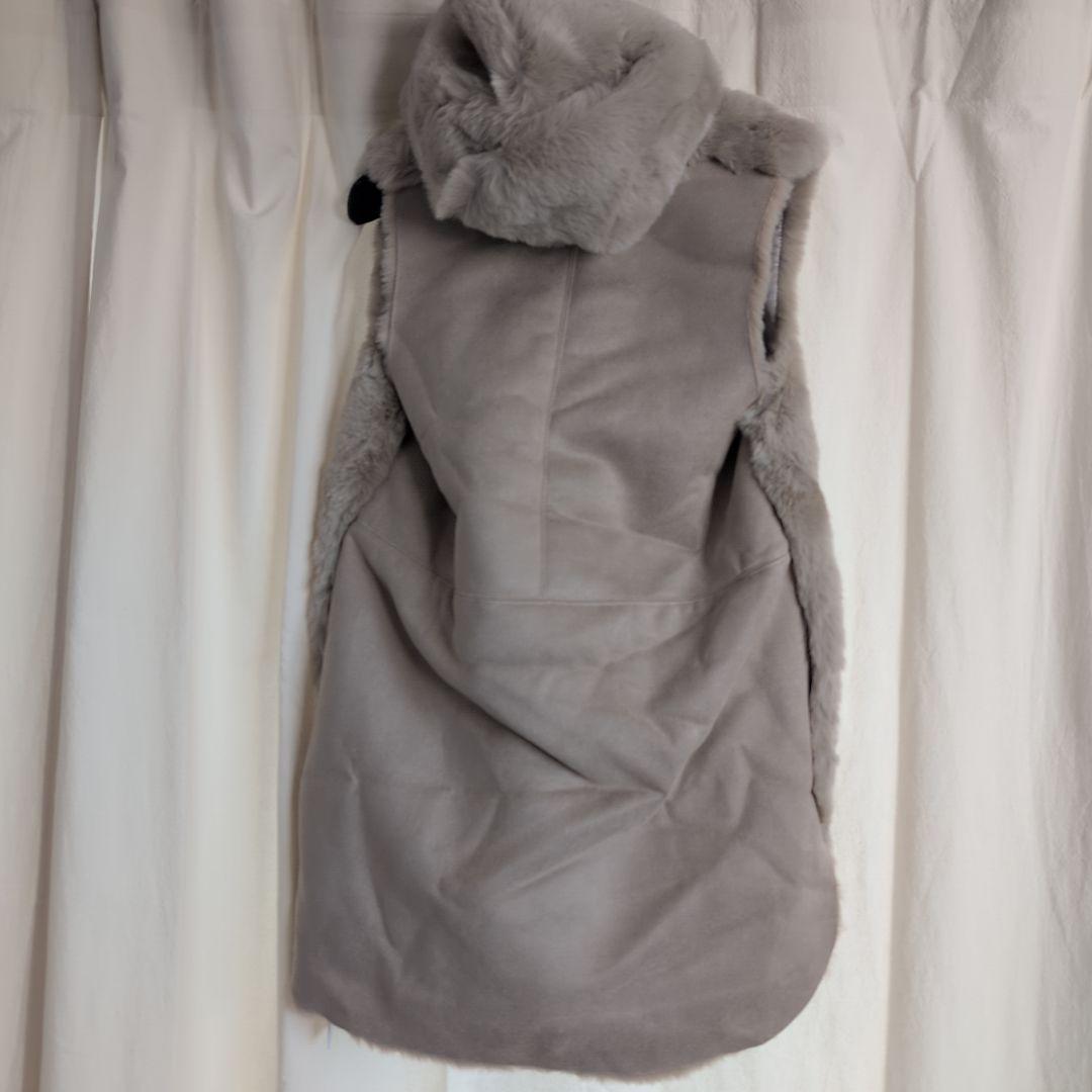 マリードール 新品未使用 フェイクファーベスト 38