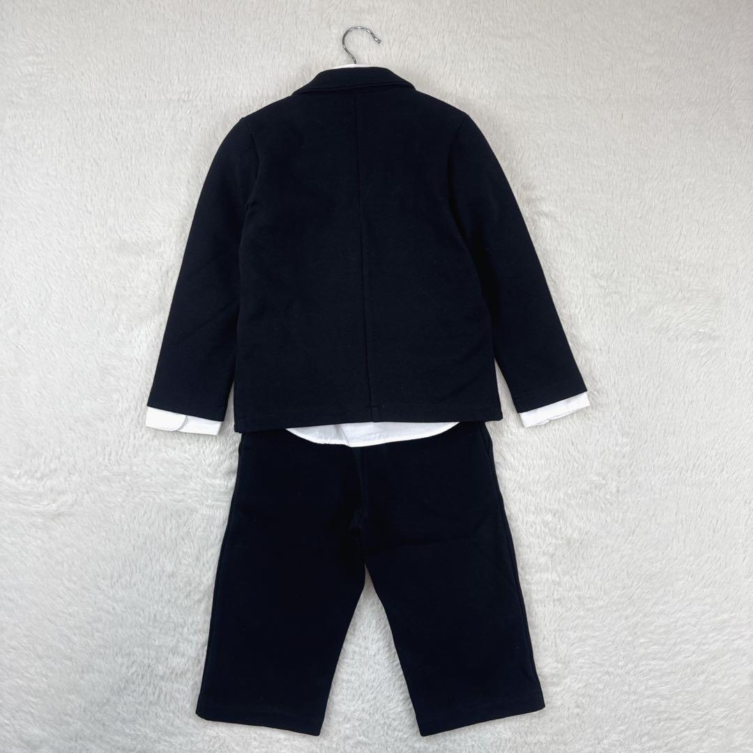 美品　男の子　フォーマル　3点セット　110　ブラック　卒業式　入学式　結婚式