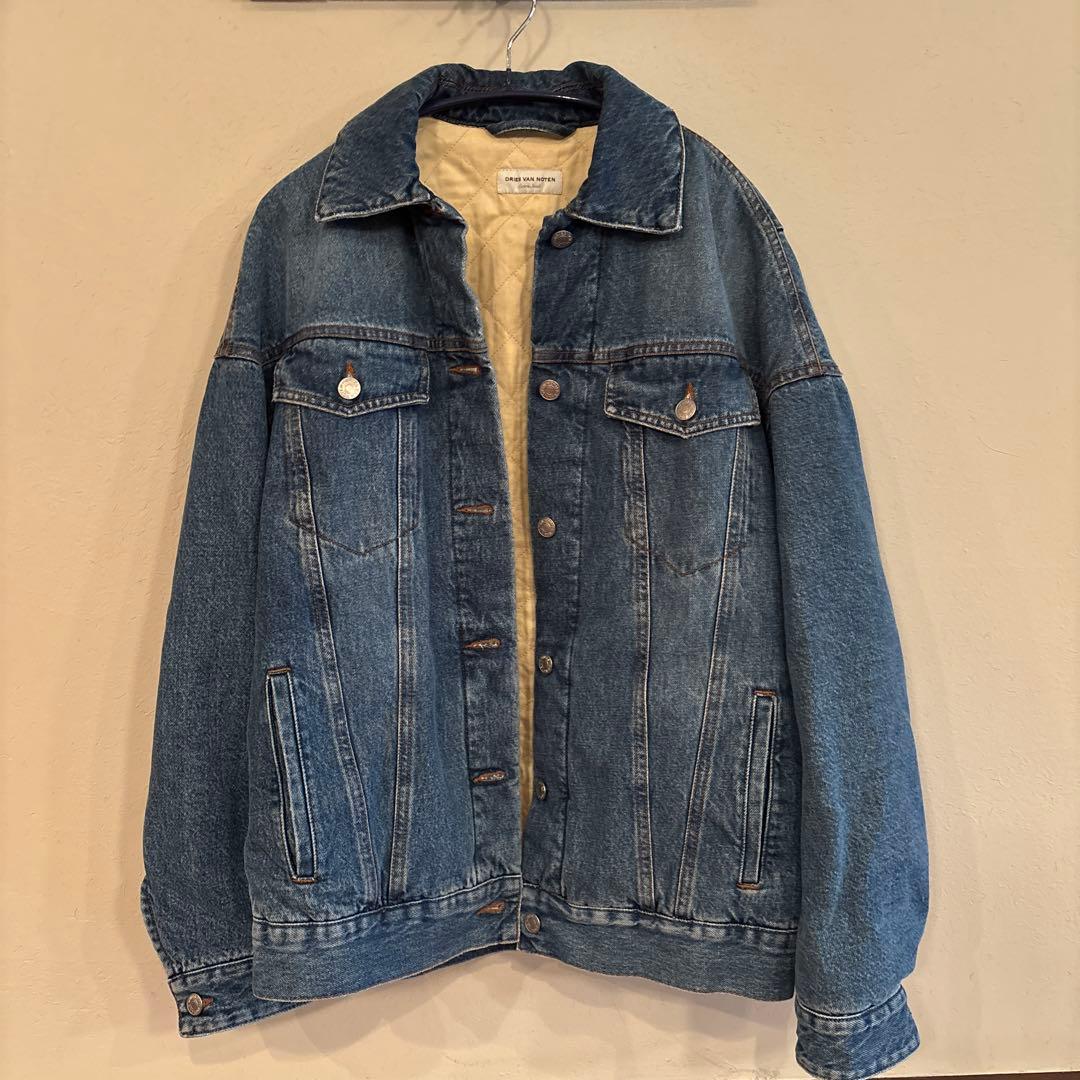 ドリスヴァンノッテン オーバーサイズデニムジャケット　キルティング