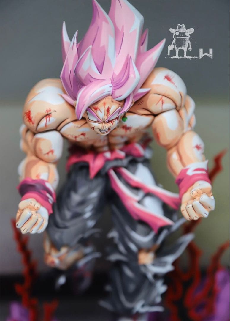 ドラゴンボールフィギュア超サイヤ人 孫悟空リペイント2D 1体限定　ピンク
