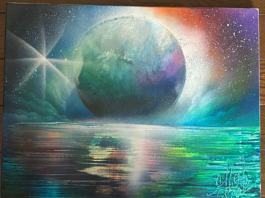 スプレーアート　F6 キャンバス　原画