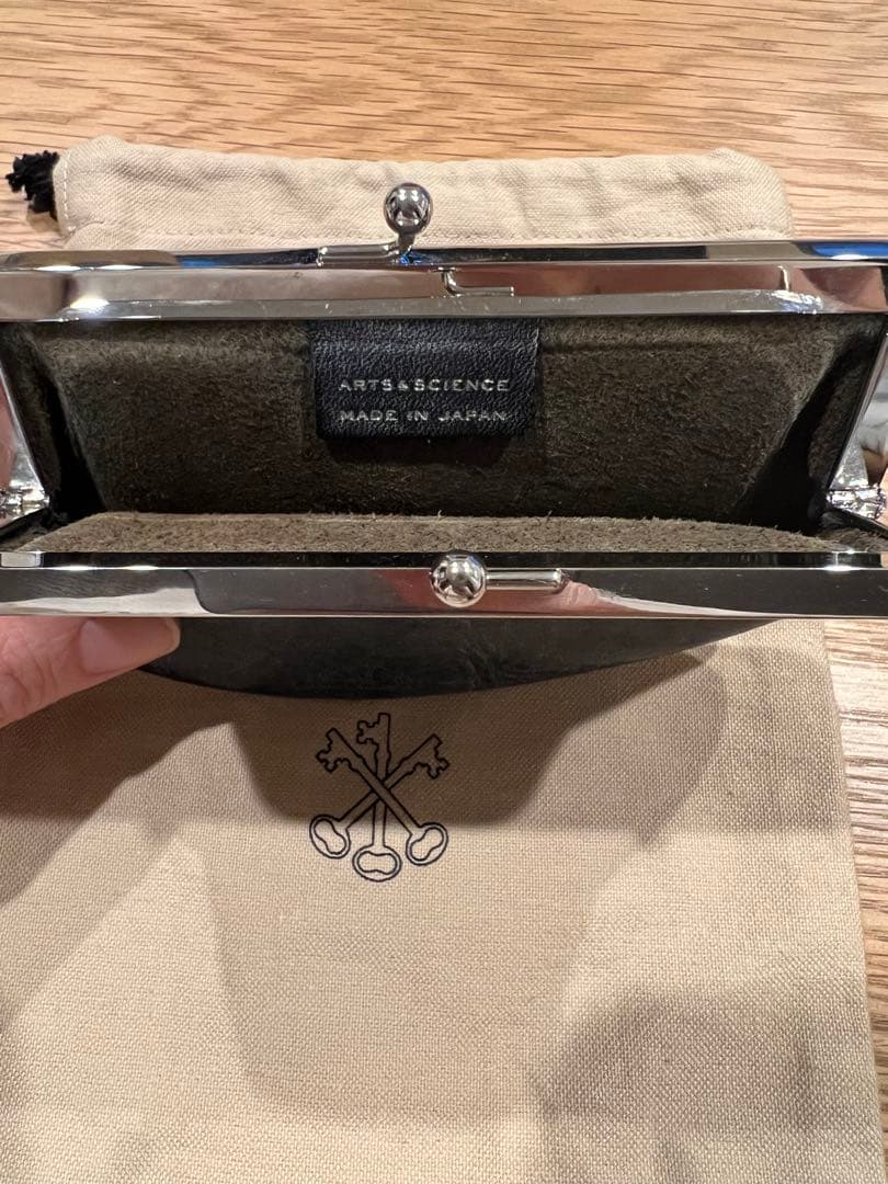 売切りARTS&SCIENCE アーツアンドサイエンスがまぐちグレー限定袋付き