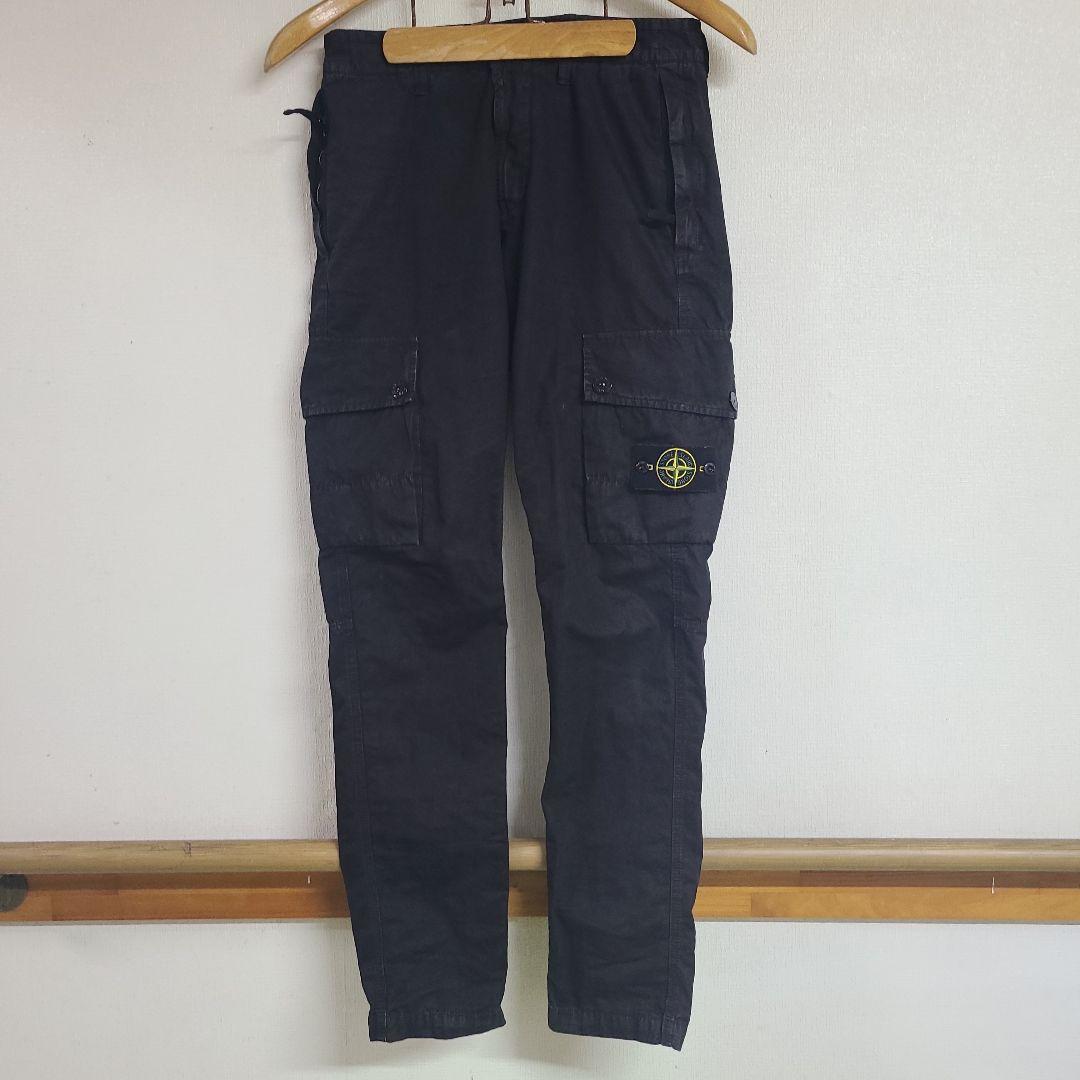 Stone  ストーンアイランド カーゴパンツ ブラック W30