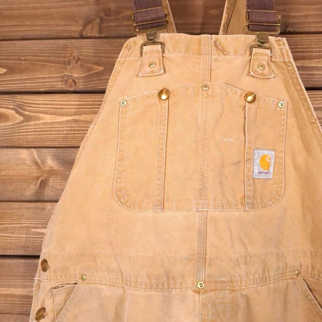90s USA製 星タグ carhartt カーハート ダック地 オーバーオール