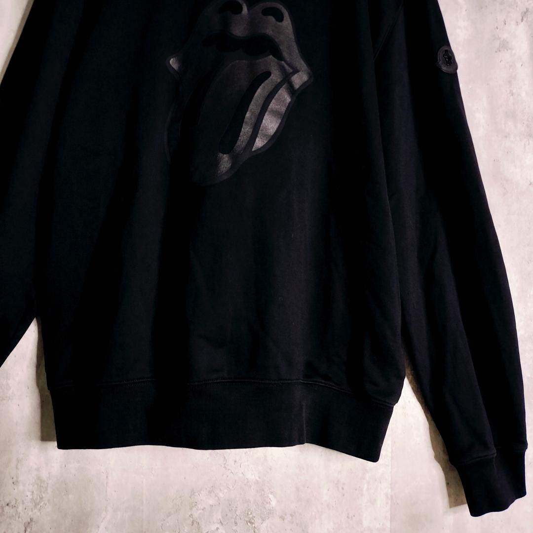 美品・QR確認★モンクレール ローリングストーンズ 羊革 牛革 スウェット XL