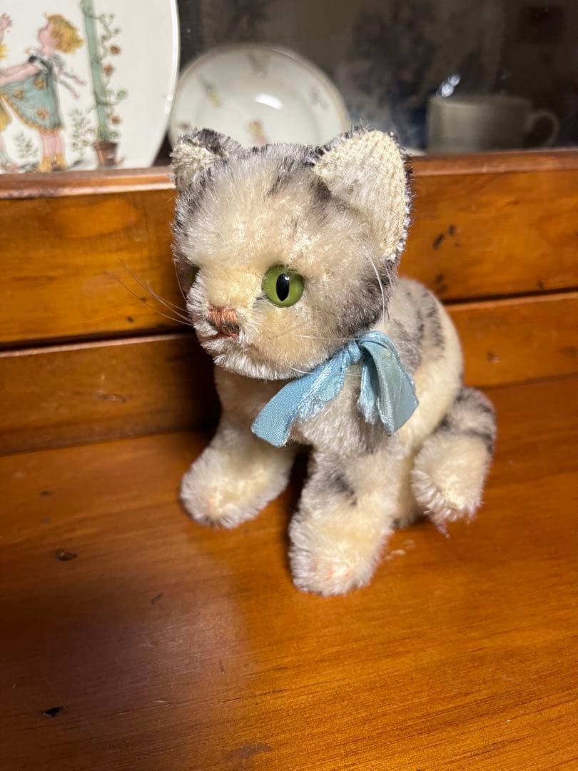 【2/11までの出品】ヴィンテージ シュタイフ　ネコ 猫