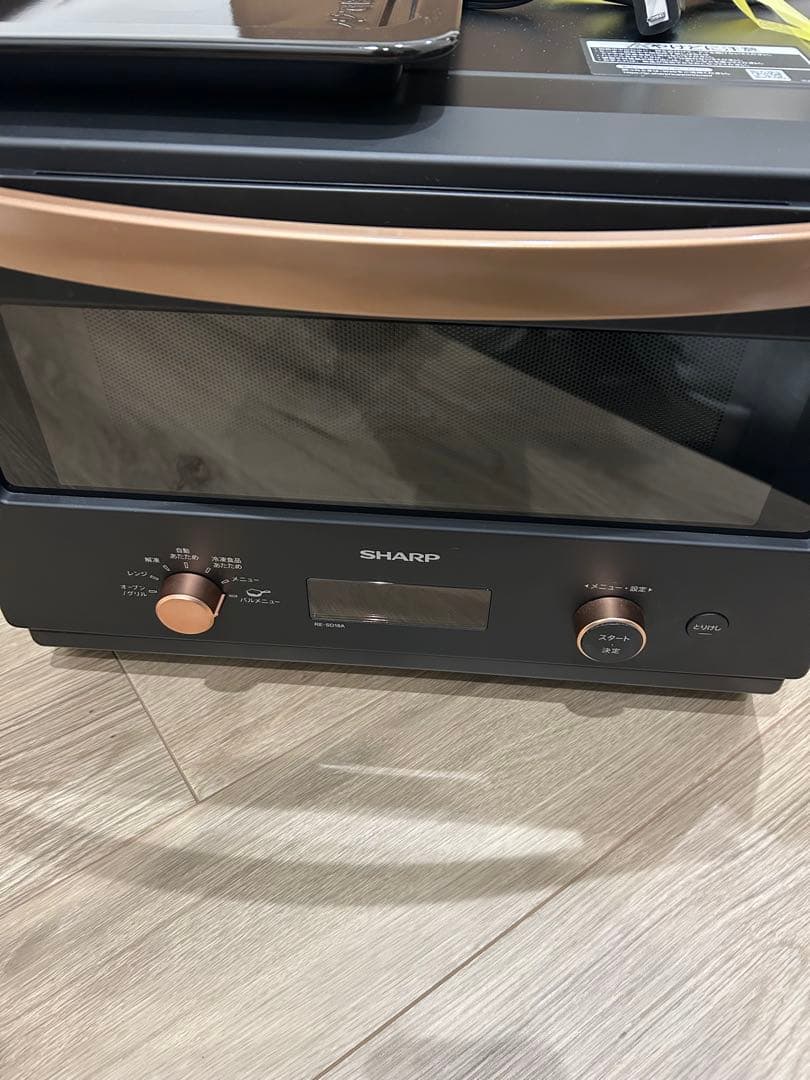 （ジャンク品）SHARP 電子オーブンレンジ RE-SD18 A-B 黒