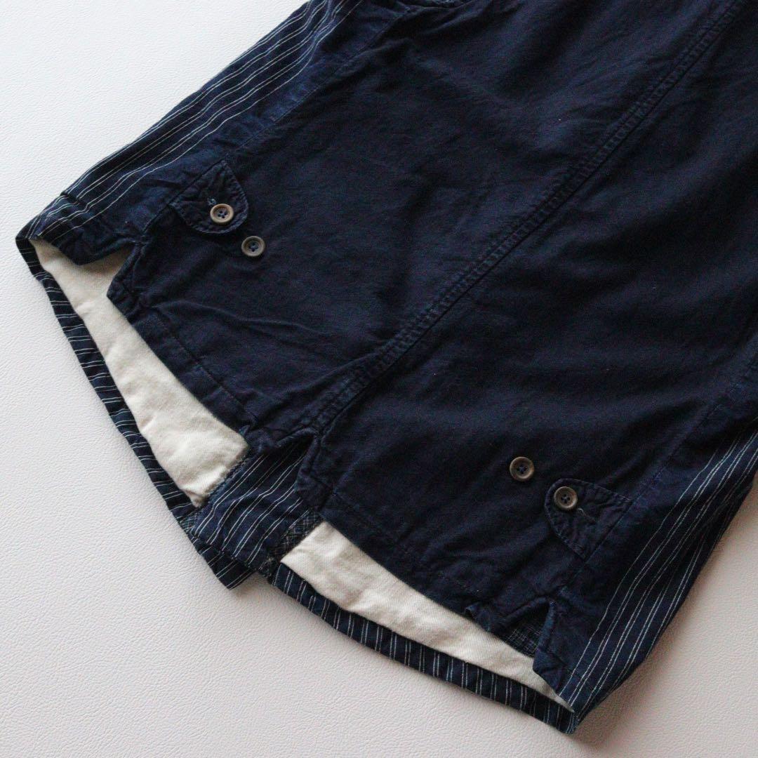 5354【希少　美品】45R ウォバッシュストライプベスト インディゴ　XL