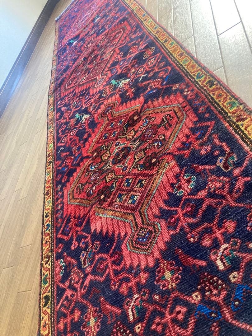 アンティークタブリーズオールドヴィンテージランナーラグ