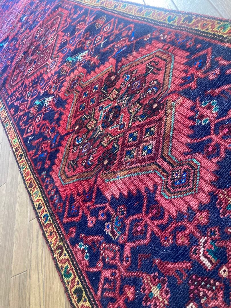 アンティークタブリーズオールドヴィンテージランナーラグ