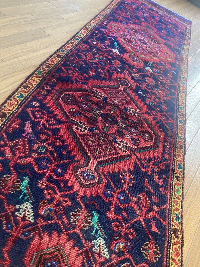 アンティークタブリーズオールドヴィンテージランナーラグ