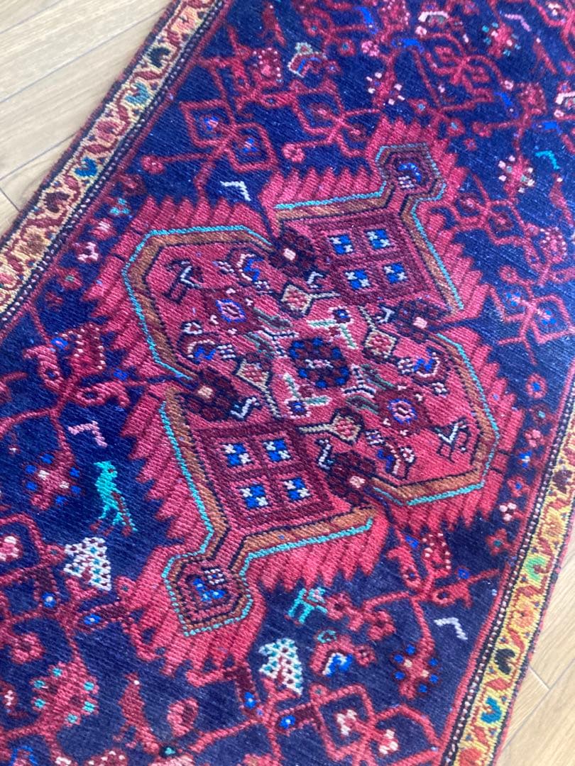 アンティークタブリーズオールドヴィンテージランナーラグ