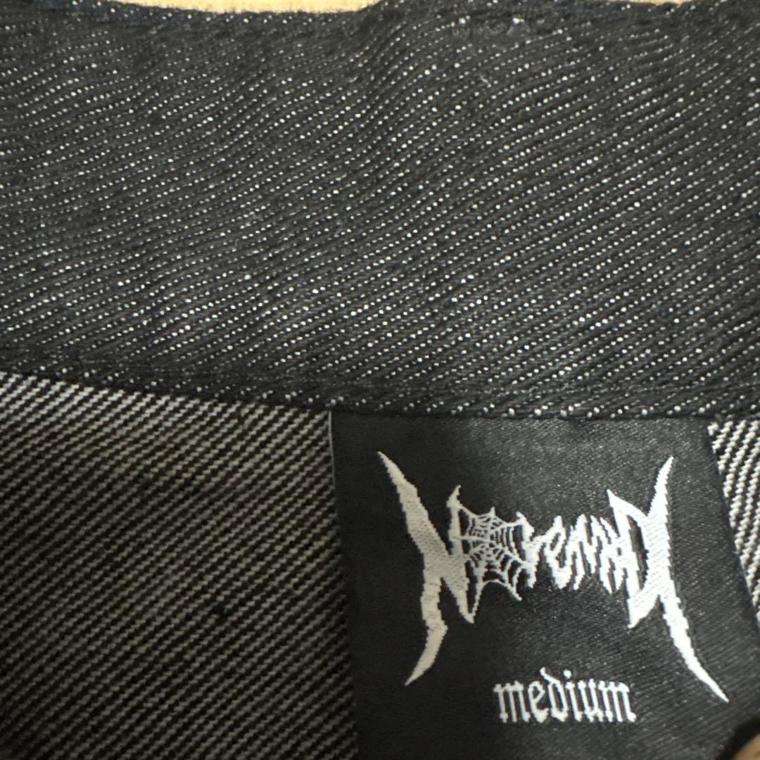 NOREMIDダークデニム ワイドパンツ medium