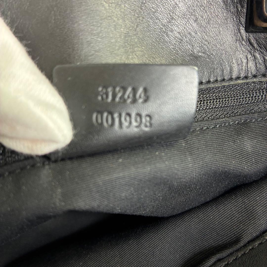 極美品　110 GUCCI グッチ　ハンドバッグ　GG柄　キャンバス　hr4