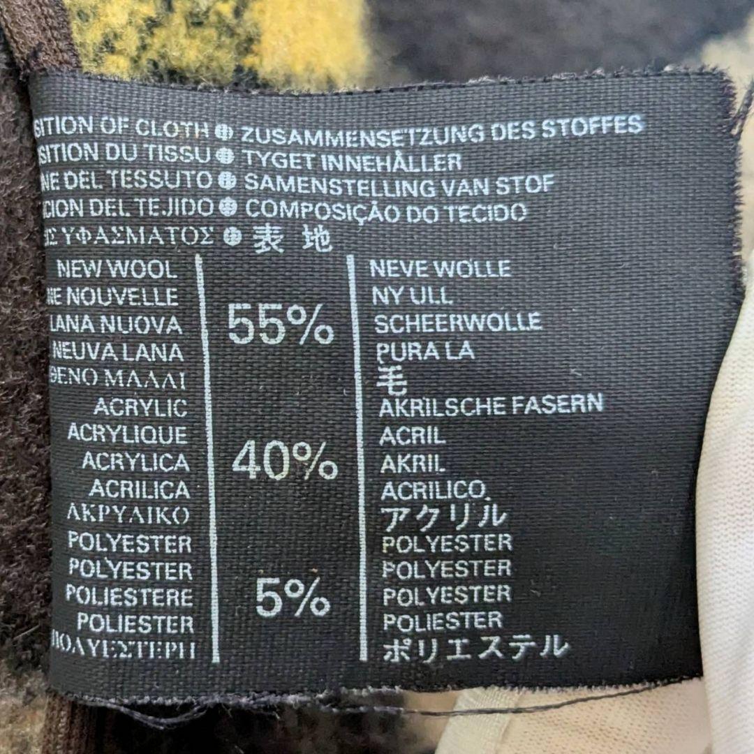 90s グローバーオール ダッフルコート チェック柄 キャメル 英国製 M