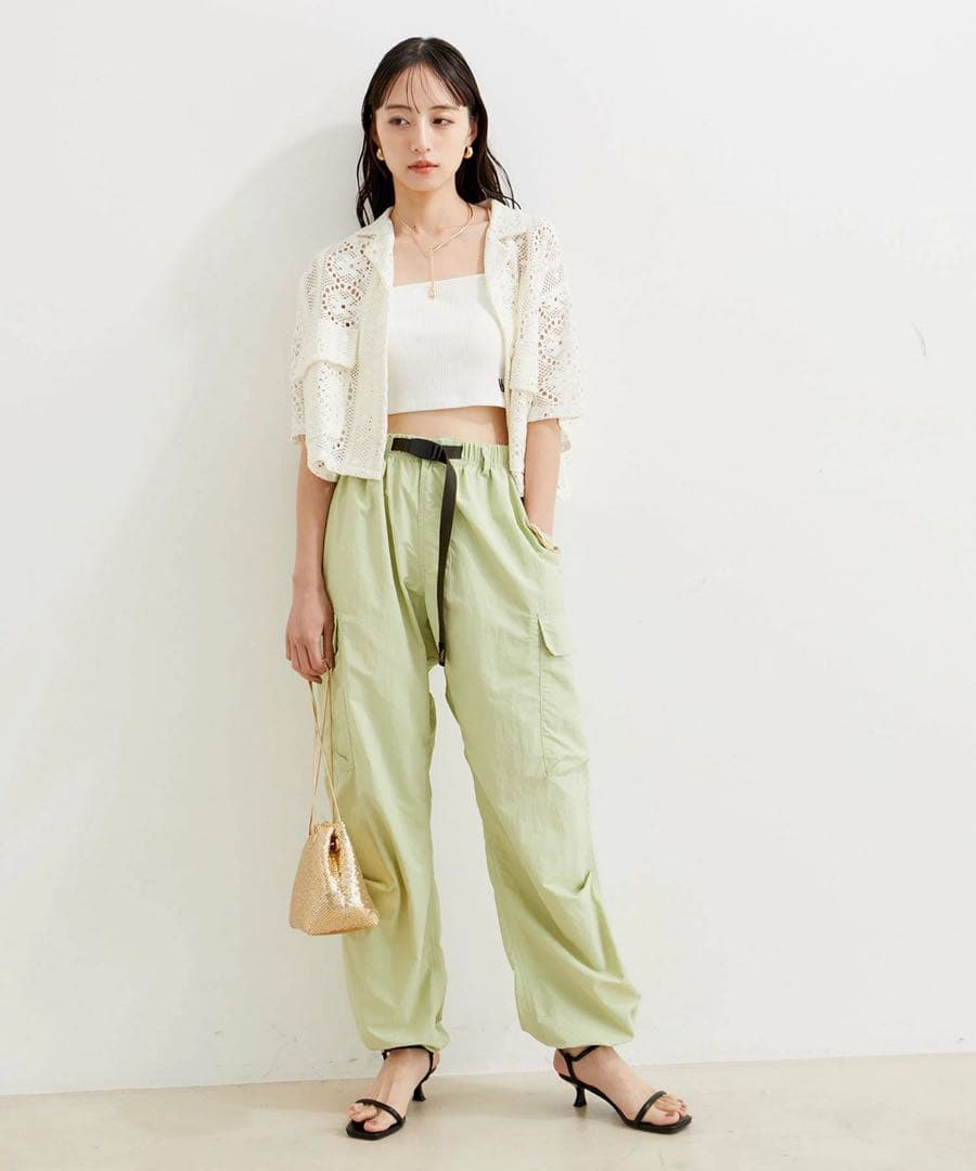 新品！未使用！GRAMICCIグラミチVIS別注ビッグポケットカーゴPT 黄緑S