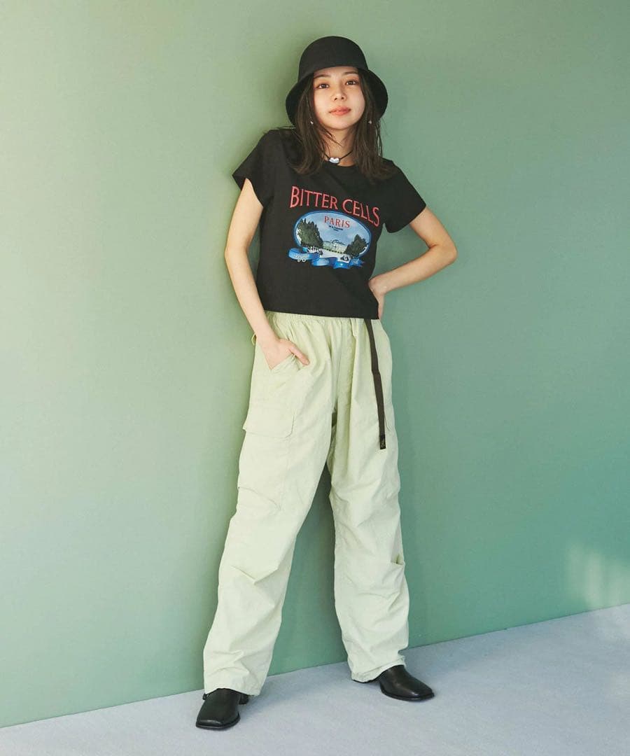 新品！未使用！GRAMICCIグラミチVIS別注ビッグポケットカーゴPT 黄緑S